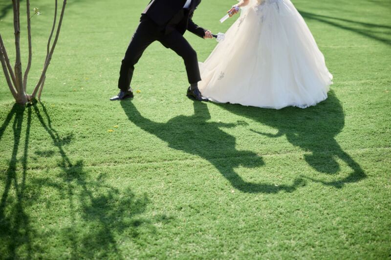 ガーデンで生まれたハートの形