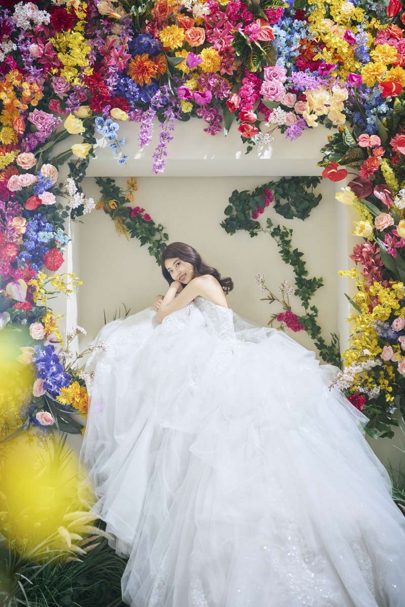 様々なパターンで撮影できるFlower Wall
