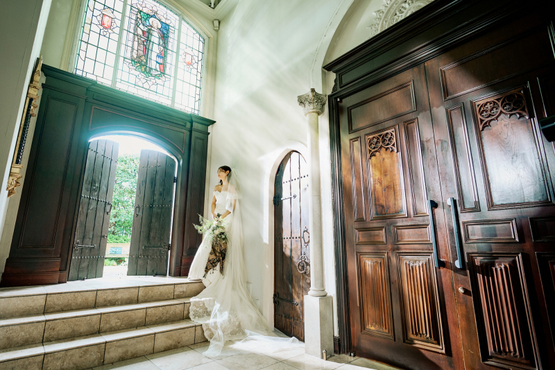 館内のさまざまなロケーションでのフォトウエディング
