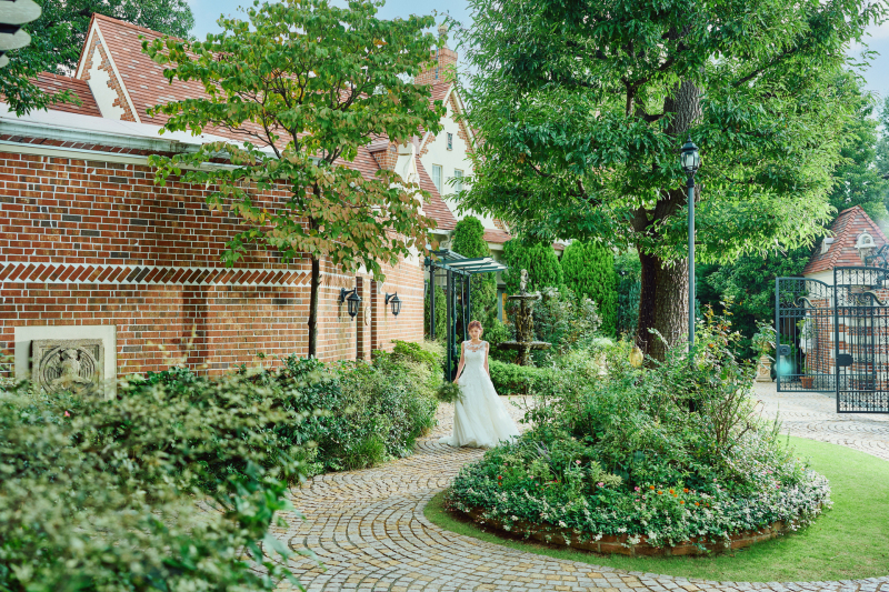 Studio Merlin_庭園で撮影できる