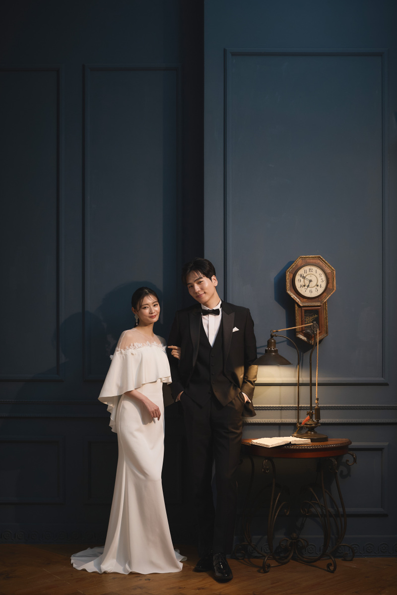 かっこいい落ち着いた印象の撮影スタイル。雰囲気を変えた大人な印象も撮影可能です。