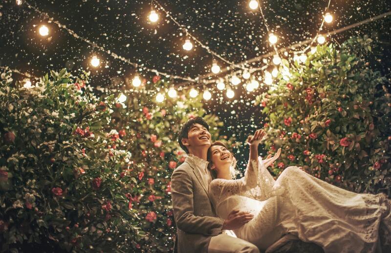 【26年1月末迄の撮影限定】韓流レタッチ付※洋装5点ヘアメイク・データ200カット＆アルバム30P・スタジオ･チャペル撮影