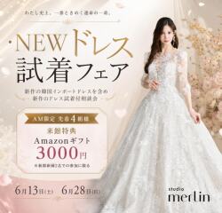新作ドレス試着付き相談会