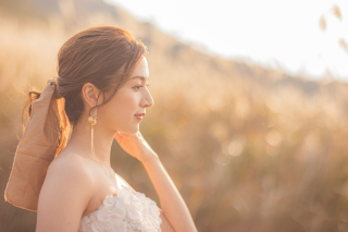 阿蘇のススキでの撮影柔らかな雰囲気が素敵でワンショット