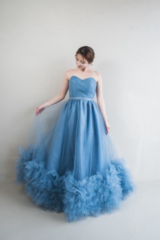 ナチュラルブルードレス