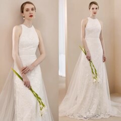 ホルダーレースチュールドレス