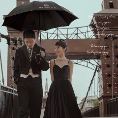 黒オードリードレスブラックドレス