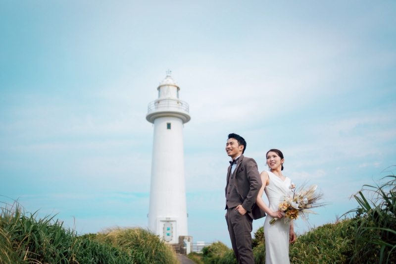 青空と灯台とおふたりと♪