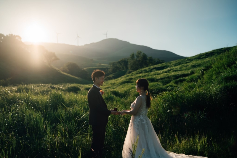 背景の開放感と自然美