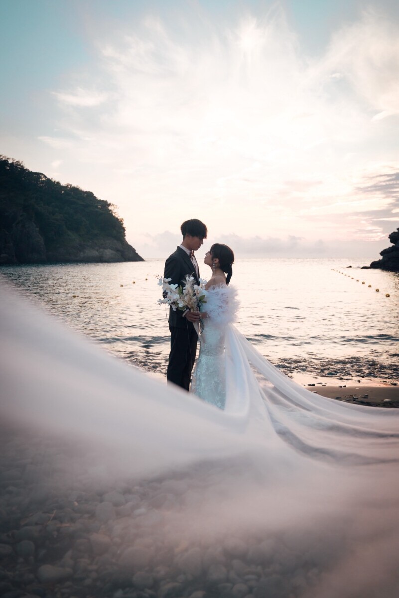 夕暮れの時間は幻想的に