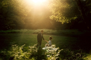 木漏れ日の中で