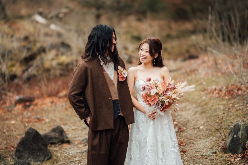 お二人の見合わせカット