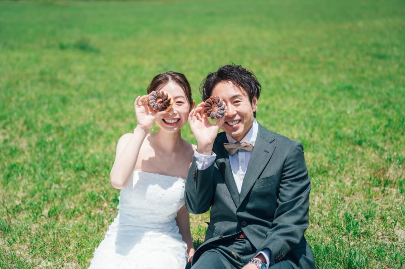 ドーナツと一緒に