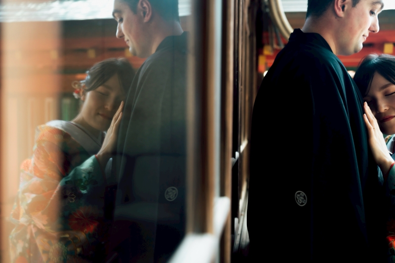 寄り添うおふたり