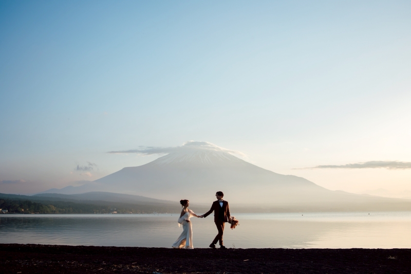 富士山とともに