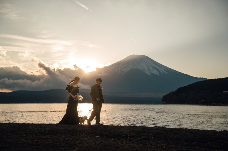 夕暮れは3人のシルエットで♪