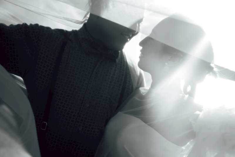 モノクロとヴェールとウェデイングと