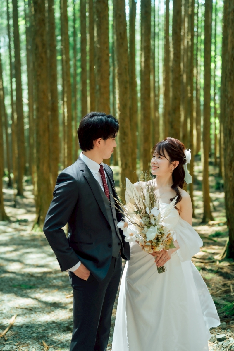 森の中から撮影スタート♪