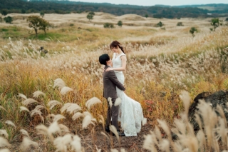 ススキに包まれて