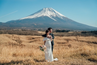 富士山に見守られて