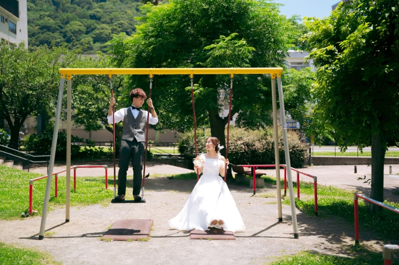 ブランコで楽しみながら♪