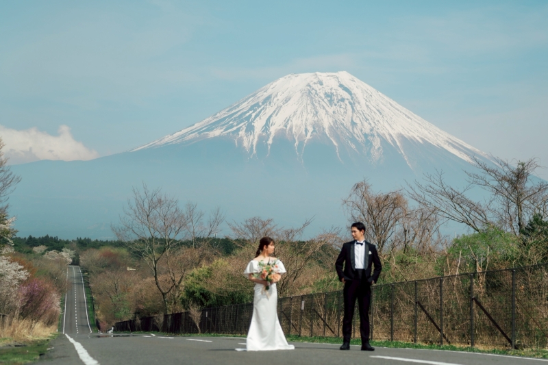 一本道は朝霧で♪