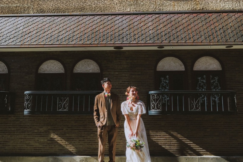 街撮り中の1カットです♪
建物を利用しながら、ナチュラルな表情を撮れるよう心がけています！