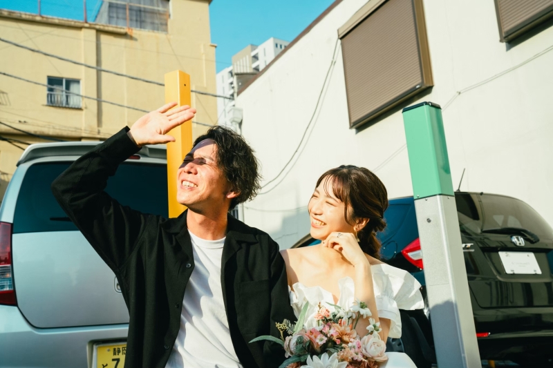【ストリートウェディング】街中で気軽にデート気分でウェディング♪散策しながらフォトプラン/データたっぷり150カット納品♪