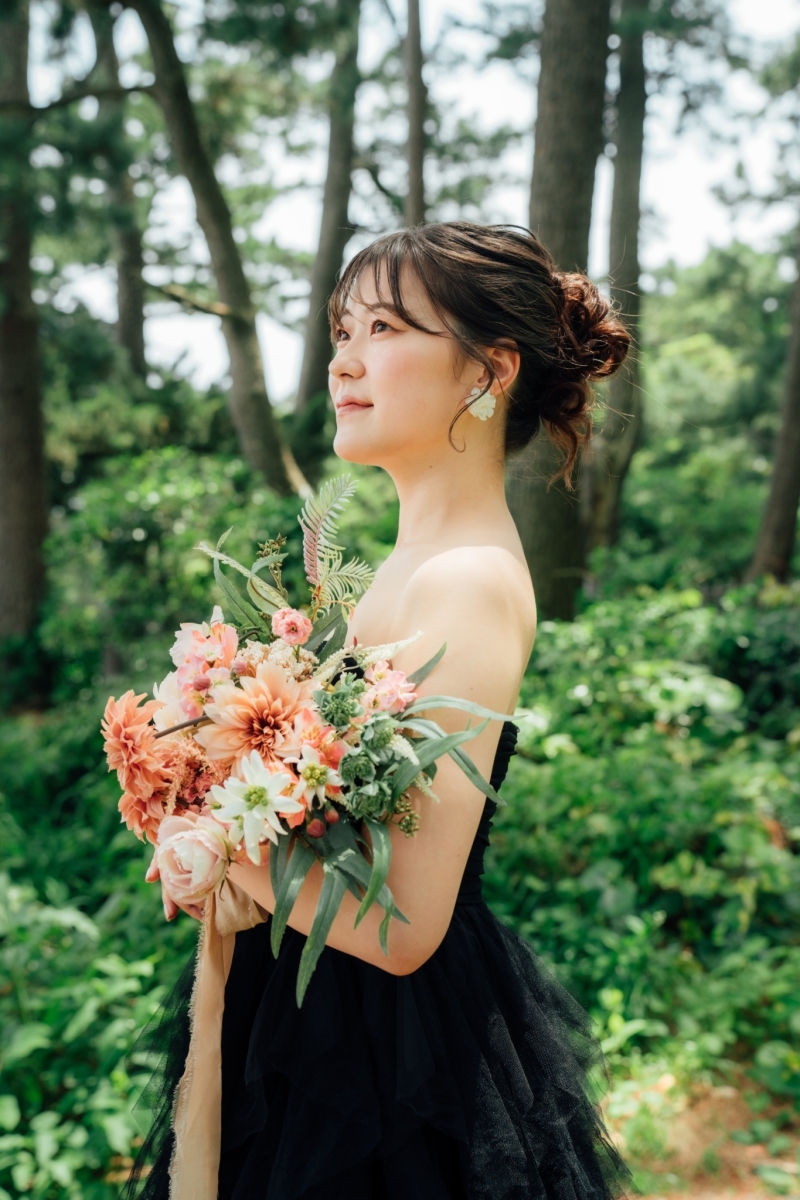 【写真も動画もドレス付きで】伊豆半島でムービー&フォトプラン♢ドレス・ヘアメイクアテンド・ブーケ付き/データ150カット