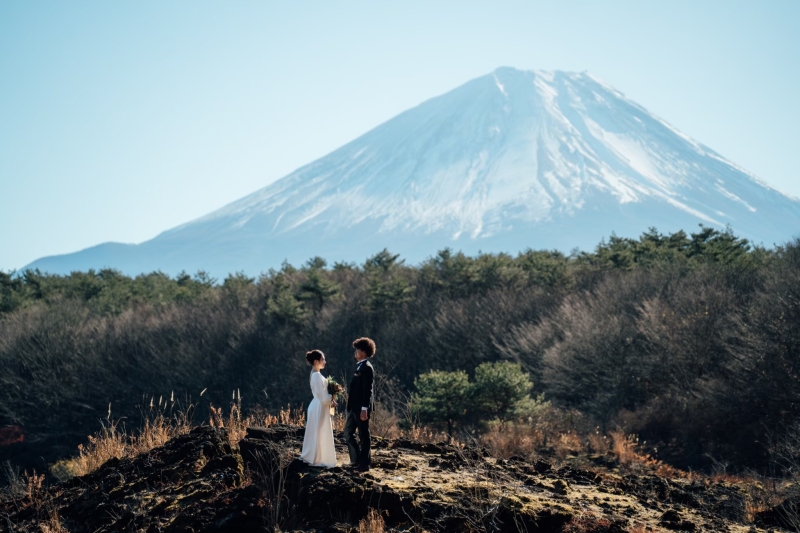 【ブーケ付き選べる3ロケーション】富士山周辺を満喫する欲張りフォトプラン♢ヘアメイクアテンド/データ250カット