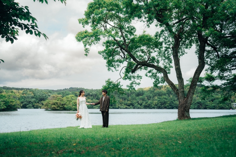 【ドレス付きお気軽プラン】お好きな場所で1スポット120分♢ヘアメイクアテンド付き/データ80カット