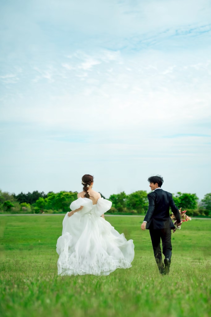 【スタジオ+ロケーション洋装撮影】スタジオと富士山、伊豆の大自然ロケーション組み合わせドレスプラン♪