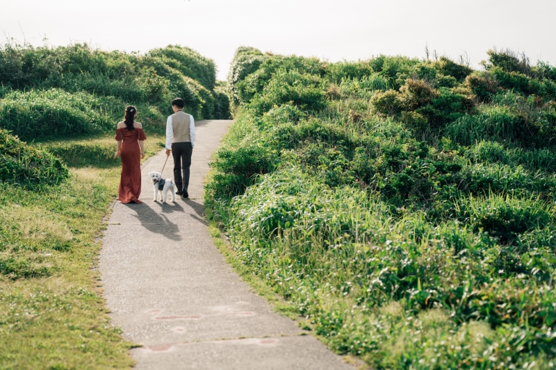 【ワンちゃんと一緒に】大切なペットと一緒にドレス付きペットフレンドリーフォトプラン!♢ヘアメイクアテンド/データ80カット