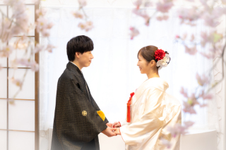 全天候型のスタジオセットでお二人らしい特別な撮影時間を