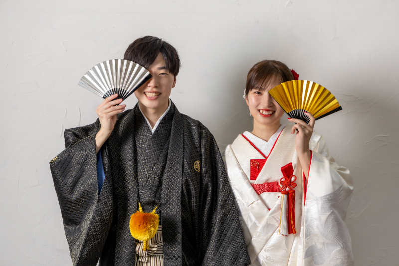 遊び心のあるポーズも