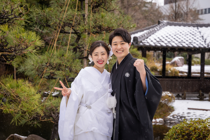 寒さに負けない!お二人のお人柄に心温まる時間♪