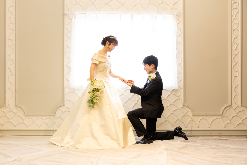 洋装でチャペル式が執り行える!写真は少めでOK【衣装も付いた挙式フルプラン】挙式スナップ〜集合写真+さらにスタジオ撮影も!