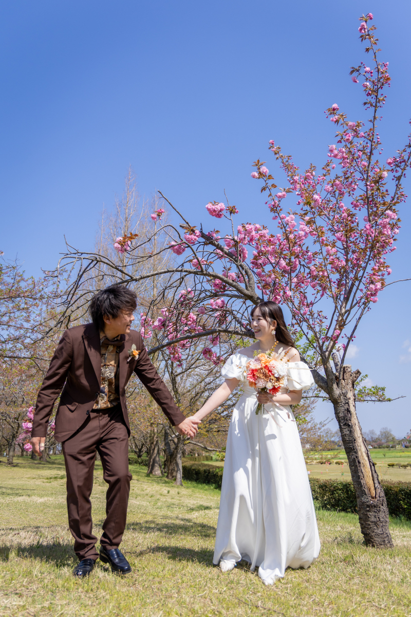 【土日祝UP料金なし】お好きな新潟市内の桜スポット等へ《洋装ロケ撮影/データ★アルバム&市内出張・交通費付》