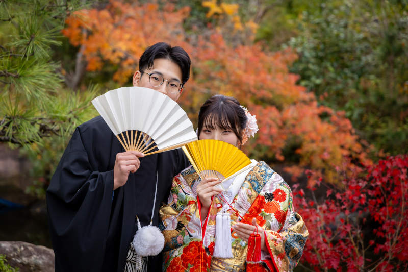 選べるスタジオorロケ【 嬉しい ♪ 土日・祝日も追加料金なし 】和装*データ50カット|スタジオ近隣ロケなら出張無料!