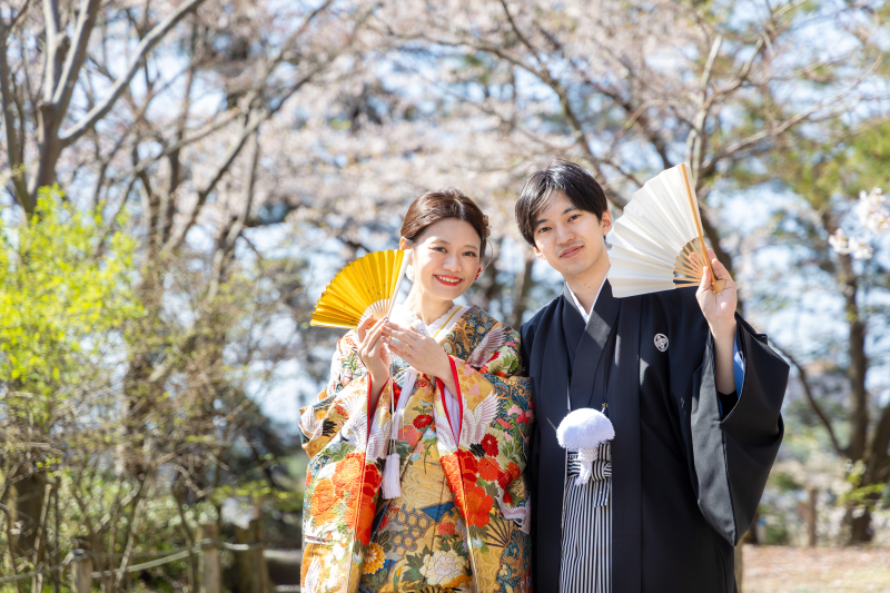 組み合わせを自由にカスタム!お好きな和装・洋装の中から2点を選べる衣装特典付きプラン*データ100カット