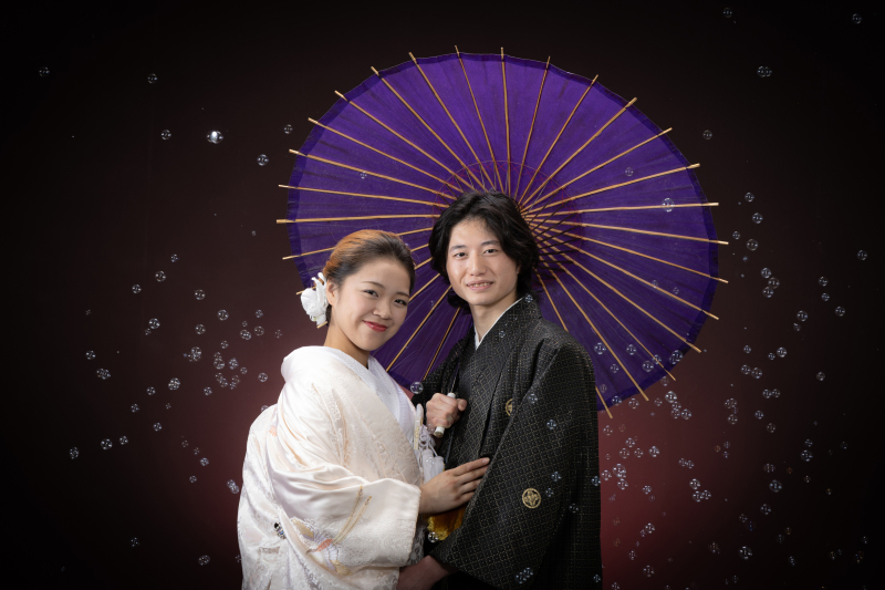 写真はたっぷり残したい!和装で神前式が執り行える【衣装も付いた挙式フルプラン】挙式スナップ〜集合写真+さらにスタジオ撮影も♪