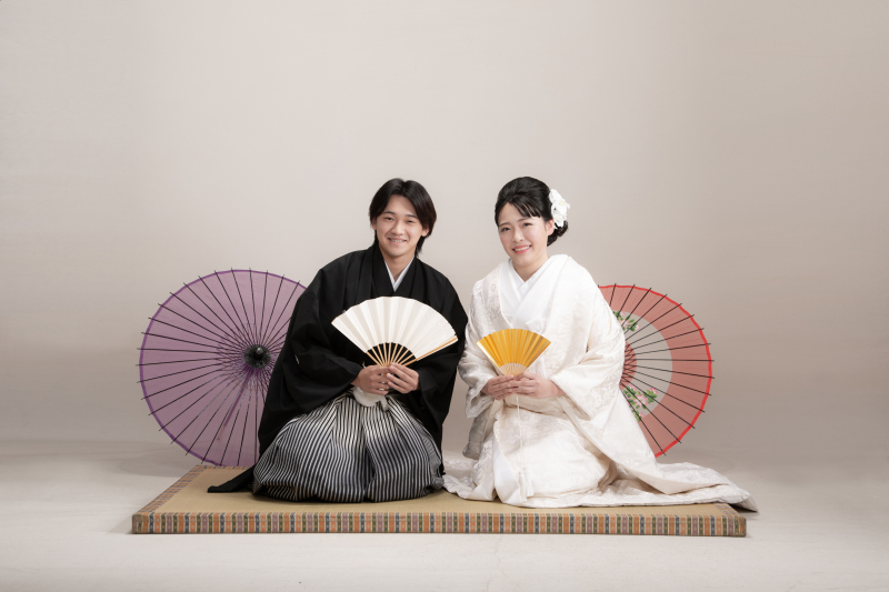 和装で神前式が執り行える!写真は少めでOK【衣装も付いた挙式フルプラン】挙式スナップ〜集合写真+さらにスタジオ撮影も♪