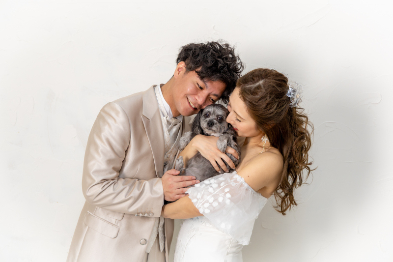 抱っこOK◎【 万が一の衣装保証込みで安心! 】ペットとたっぷり撮影プラン*洋装+データ50カット