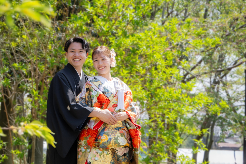 【土日祝UP料金なし】5・６月撮影限定割引＊新緑フォト《和装ロケ撮影／データ★デザインアルバム付》通常より￥33,000オフ！！