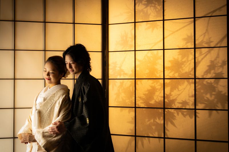 ボリューム満点!和装2点+洋装2点 アルバム付きスタジオプラン* 選べる豪華約3万円相当特典付き♪