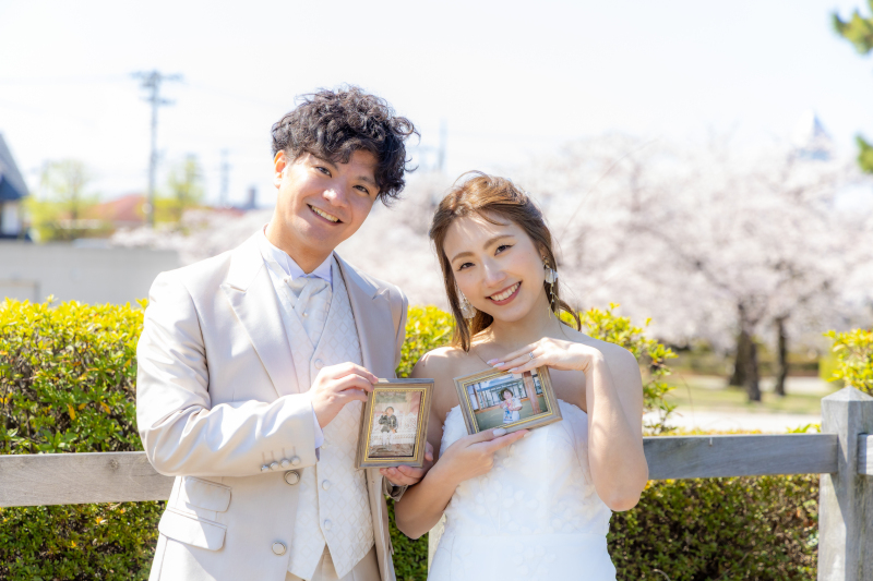 【土日祝UP料金なし】お好きな新潟市内の桜スポット等へ《洋装ロケ撮影／データ★市内出張・交通費付》