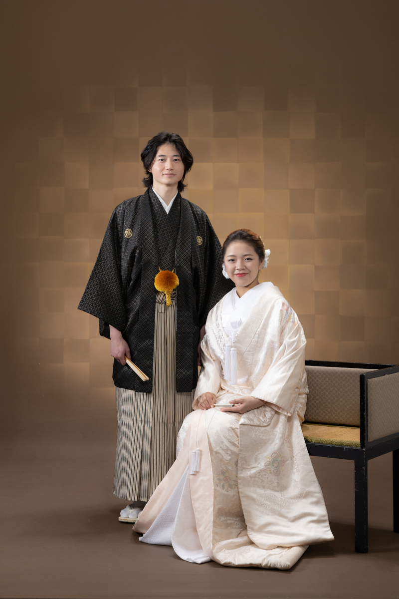 写真はたっぷり残したい!和装で神前式が執り行える【衣装も付いた挙式フルプラン】挙式スナップ〜集合写真+さらにスタジオ撮影も♪