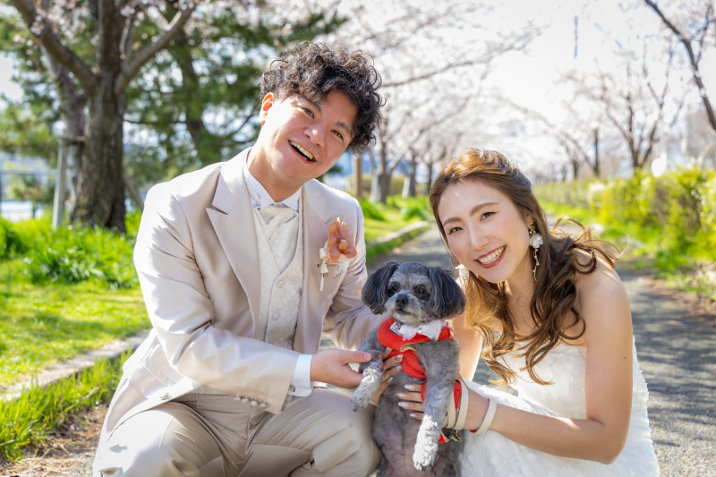 抱っこOK◎【 万が一の衣装保証込みで安心! 】ペットとたっぷり撮影プラン*洋装+データ50カット