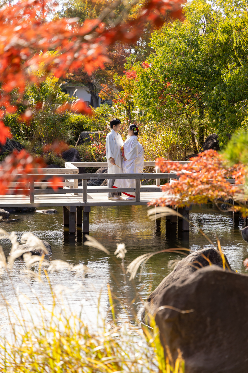 ボリューム満点!和装2点+洋装2点 アルバム付きスタジオプラン* 選べる豪華約3万円相当特典付き♪