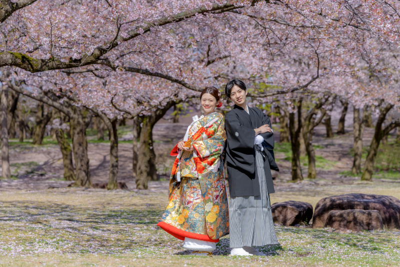 【土日祝UP料金なし】スタジオ側！鳥屋野潟公園等で桜フォトも出張無料！《和装ロケorスタジオ撮影／データ》